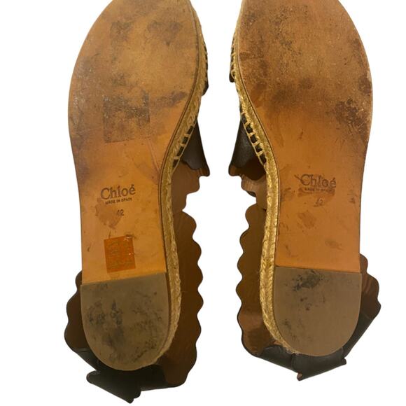 Chloe Scallop Sandals, espadrilles - Picture 13 of 16